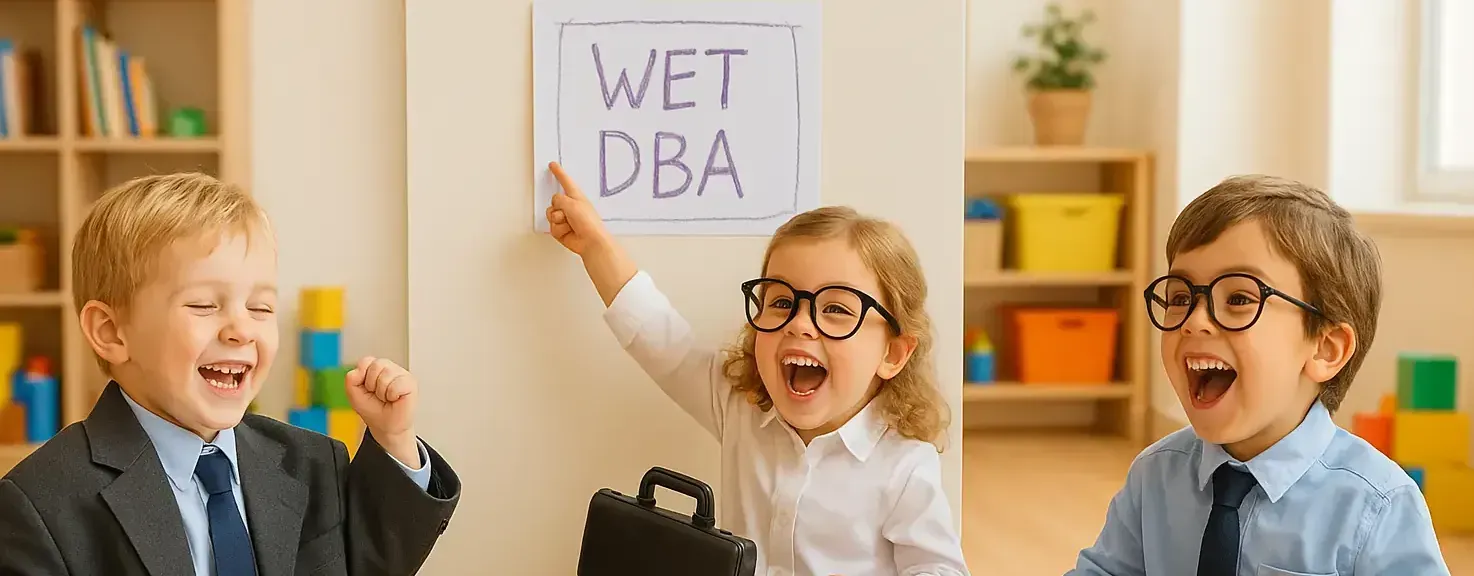 Kinderen wijzen op de wet DBA voor zzp'ers en pedagogisch medewerkers