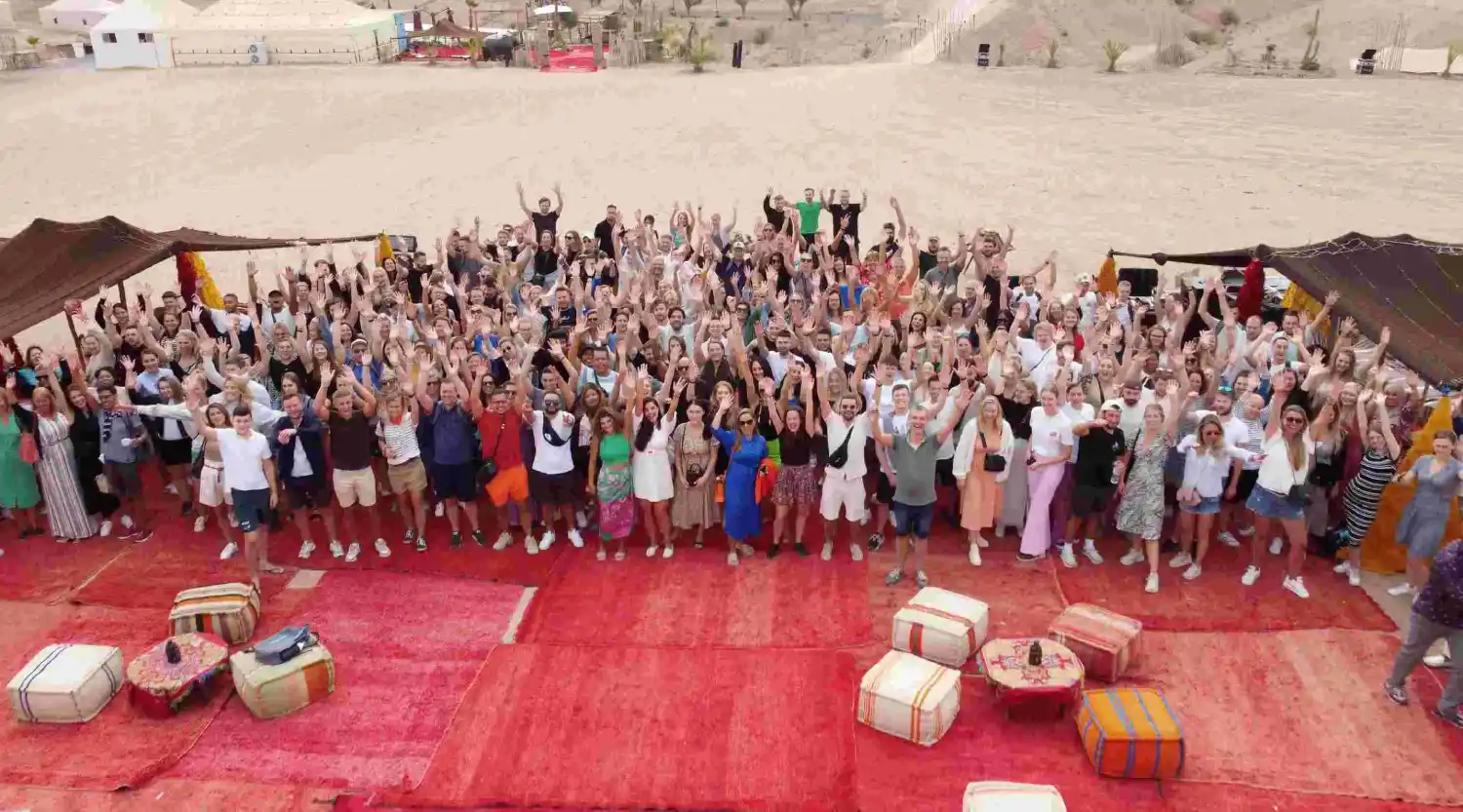 Unique Groepsfoto Marrakech Werken bij Unique