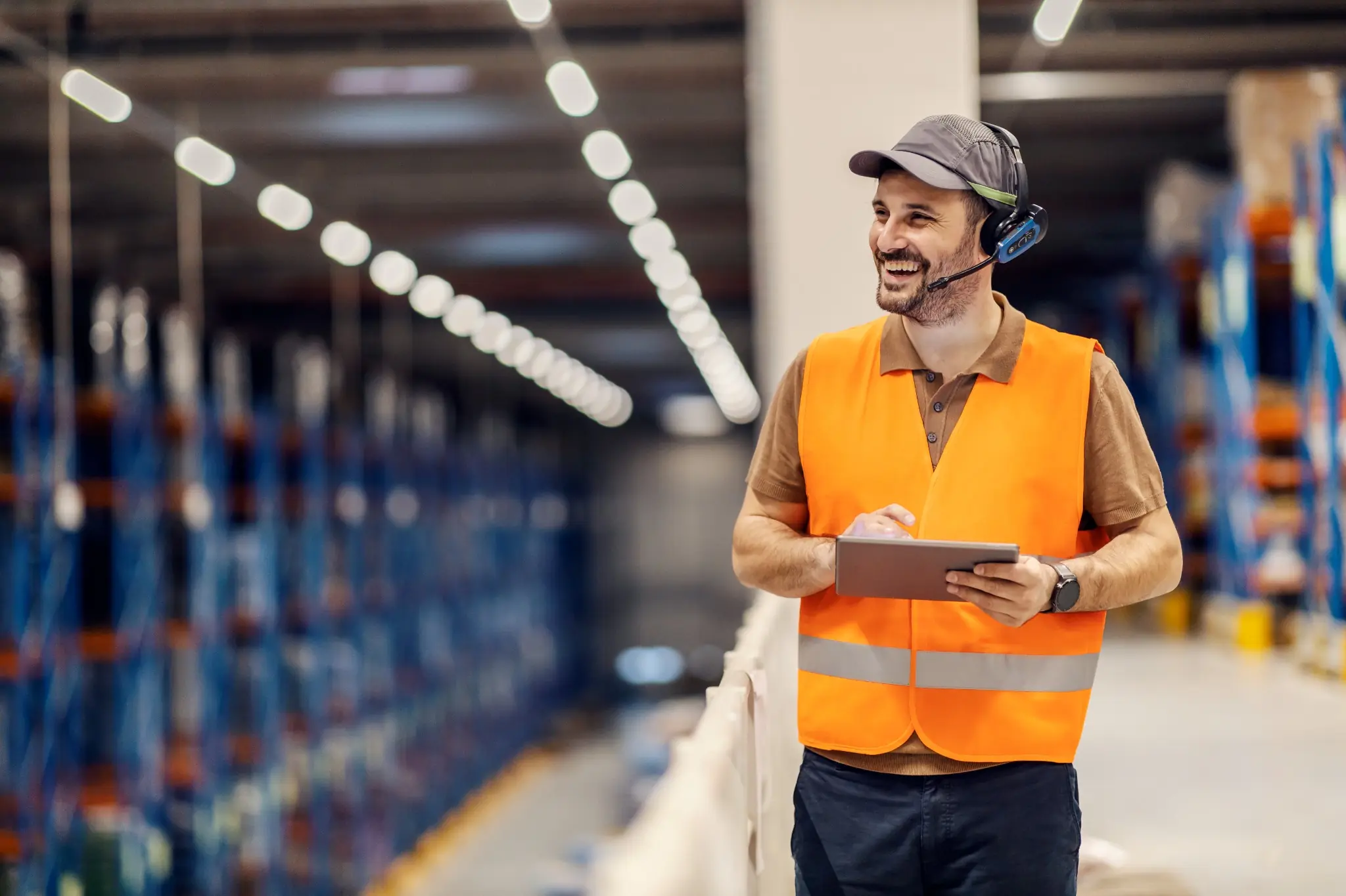 Headset worker Image