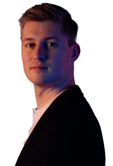Zij aanzicht van man op kantoor